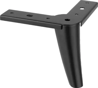 Produktbild von Möbelbein FS009 115 mm matt schwarz
