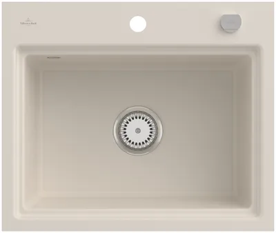 Produktbild von Villeroy & Boch Keramikspüle 33662FKR, Subway Style 60 S Flat Flächenbündige Spüle - inkl.
