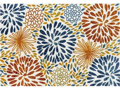 Immagine prodotto di Tappeto da esterno, resistente alle intemperie, antimacchia, lavabile, motivo tropicale, 200x300 cm