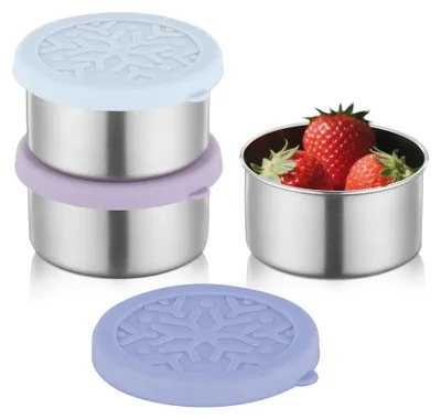 Produktbild von Set aus 2 Lebensmittelbehältern - 220ml Auslaufsichere Lunchboxen