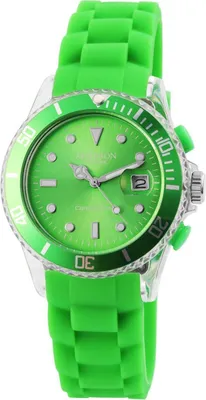 Obrázek produktu pro Náramkové hodinky Madison U4399 New-York "Candy Time" - zelený silikonový řemínek