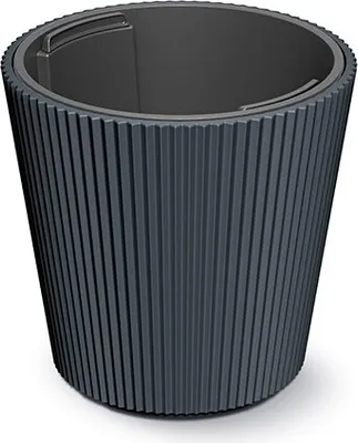 Image de Prosperplast s.r.o. Pot de fleurs avec insert MILLY anthracite 39 cm
