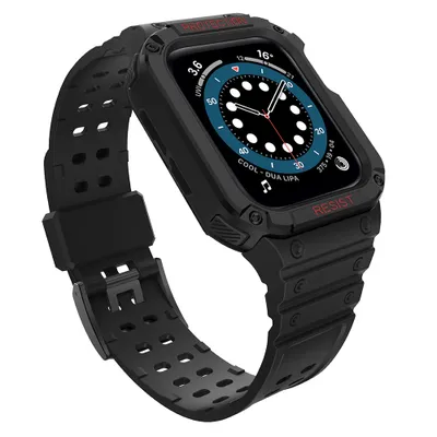Produktbild von Protect Strap Band für Apple Watch 38/40/41 mm mit Schutzhülle - schwarz