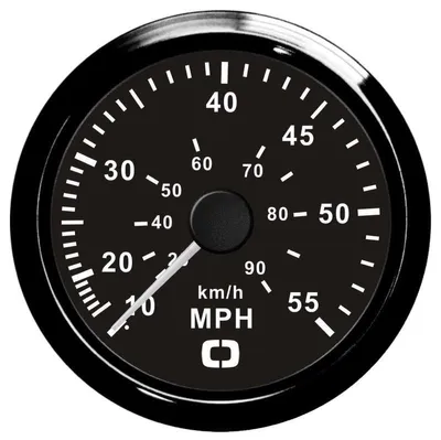 Immagine prodotto di Tachimetro Pitot 0-55 MPH nero/nero , 1 pezzo