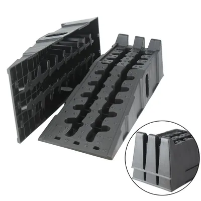 Produktbild von 2x Auffahrrampe Hebebühne Wagenheber 5 Tonnen Rampe Kunststoff PKW K1