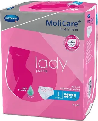 Produktbild von Hartmann Pants Women 7 Gotas Pañal Femenino Talla L 7 Unidades Molicare