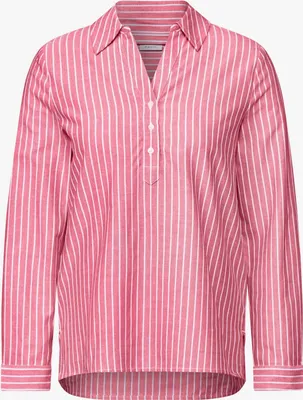 Produktbild von CECIL Blusenshirt 'Gestreifte Oxford Bluse', B345319, granita red, Gr. M