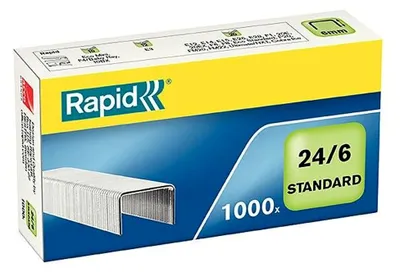 Image de Agrafes Rapid® 24855600 24/6 standard, zinguées, 1.000 pièces