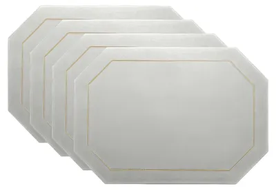 Image de Solidchoice - Ensemble de 4 sets de table rectangulaires résistantes à la chaleur, idéales pour manger
