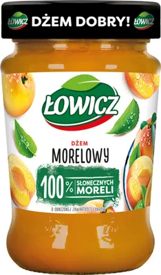 Obrázek produktu pro Nízkoslazený meruňkový džem Łowicz 280 g
