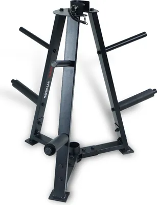 Produktbild von ZERRO Hantelständer Hantelablage Gewichteständer 25 30 45mm Hantelscheibenständer, Color:Schwarz
