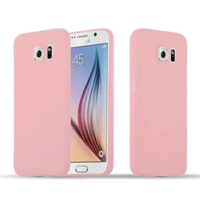 Zdjęcie produktu dla Etui Cadorabo do Samsung Galaxy S6 w kolorze różowym, silikonowe etui TPU na telefon komórkowy
