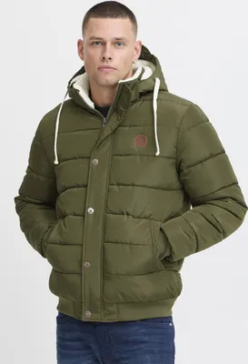Produktbild von BLEND BHFrederico Herren Winterjacke Steppjacke warme Jacke gefüttert mit Kapuze Kordelzug Eingrifftaschen Regular fit