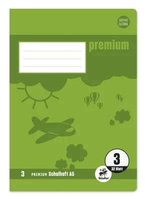Produktbild von Staufen® 734010603 Heft PREMIUM LIN 3 - A5, 32 Blatt, 90 g/qm, DoppelPREMIUM LIN ien
