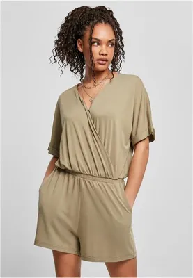 Image de Mentions légales Urban Classics Ladies Short Modal Jumpsuit khaki - 3XL