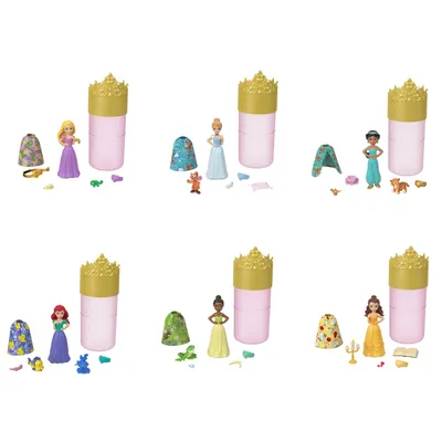 Produktbild von Disney-Prinzessin Color Reveal-Puppen mit 6 Überraschungen, Freundschaft-Serie