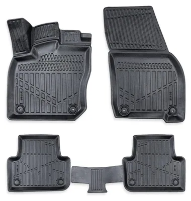 Immagine prodotto di Set completo (4 pezzi) di tappetini in gomma 3D per l'abitacolo Erpassan - VW TIGUAN III 2024+