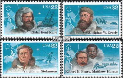 Produktbild von Briefmarken USA 1986 Mi 1835-1838 (kompl.Ausg.) postfrisch Nordpolarforscher