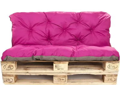 Obrázek produktu pro Polstry na paletový nábytek sedák 120x50 / opìrák 120x50cm | Paletový polštáø rùžový-Enkel | Polstry na paletové sezení venkovní