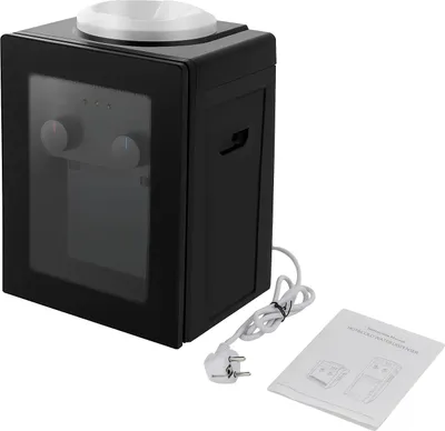 Obrázek produktu pro Dávkovač vody, funkce ohřevu a chlazení, kompaktní design, černá barva, EU