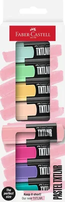 Produktbild von Faber-Castell Textmarker-Set TXTLNR - 8 Pastell-Textmarker