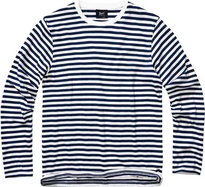 Produktbild von Brandit Langarmshirt Herren Ringelshirt Longsleeve navy/weiß S