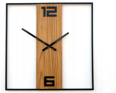 Produktbild von ModernClock, Wanduhr metall, Große Wanduhren 49cm, Silent Wanduhr, Metal Wanduhren