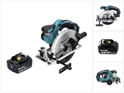 Image de Makita DSS 611 18V Li-ion Scie Circulaire sans fil 165mm + 1x Batterie BL1840 4,0 Ah - sans Chargeur