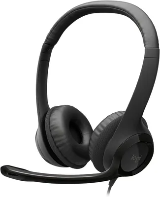 Produktbild von Logitech H390 USB Headset mit Mikrofon, Stereo Sound, Geräuschunterdrückung, 223cm Kabel, Komfortpolsterung für PC & Laptop