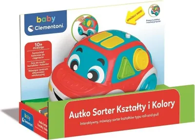 Zdjęcie produktu dla Autko Sorter Dla Dzieci Kształty I Kolory Clementoni