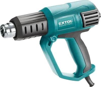 Zdjęcie produktu dla EXTOL INDUSTRIAL 8794800 Pistolet na gorące powietrze z płynną regulacją temperatury i przepływu powietrza, 2000W