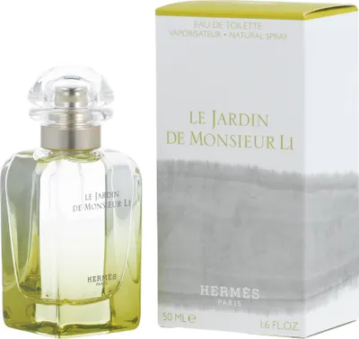 Obrázek produktu pro Hermes Le Jardin de Monsieur Li, Unisex, 50 ml, Nedoplnitelná lahvička, Bergamot, Jasmín, Alcohol, Parfum (Fragrance), Aqua (Water), Benzyl Salicylate, Limonene, Ethylhexyl..., 1 kusů