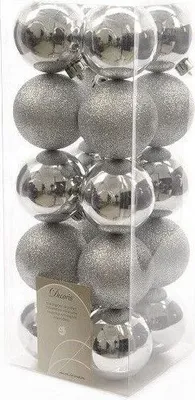 Produktbild von Weihnachtsbaumkugeln bruchfest 20 Stk silber Ø 6cm