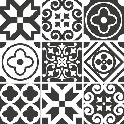 Obrázek produktu pro Samolepicí obkladové nálepky do kuchyně a koupelny – 9 cementových obkladových nálepek Lenzó Azulejos – 9 nálepek o rozměrech 20 x 20 cm