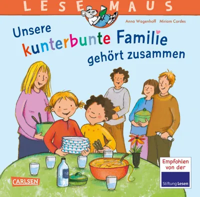 Zdjęcie produktu dla LESEMAUS 172: Unsere kunterbunte Familie gehört zusammen
