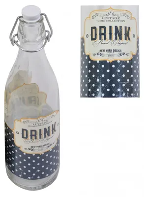 Produktbild von LORY Drahtbügelflasche 0,5 Liter Glasflasche mit Bügelverschluss Retro Vintage