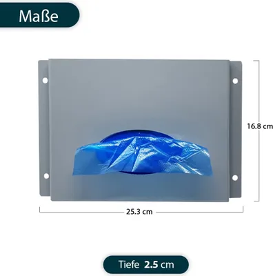 Produktbild von Spender für Dieselhandschuhe aus Aluminium – mittige Entnahme
