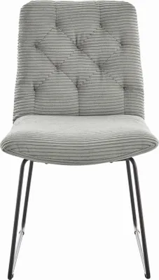 Produktbild von KAWOLA Stuhl NEW CHARME Esszimmerstuhl Cord steingrau