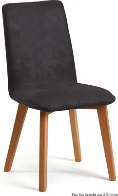Produktbild von Esszimmerstuhl (8er-Set) Darci 47x92x60 Eiche geölt/Espresso