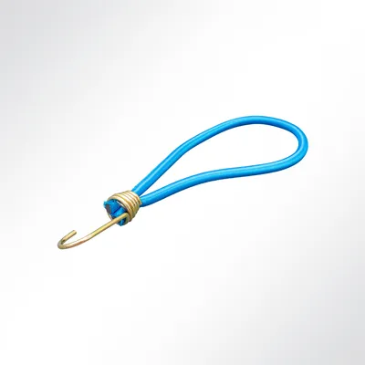 Produktbild von Lysel Expanderschlingen mit Spiralhaken I, (LxD) 200x6mm in blau (100 Stück)