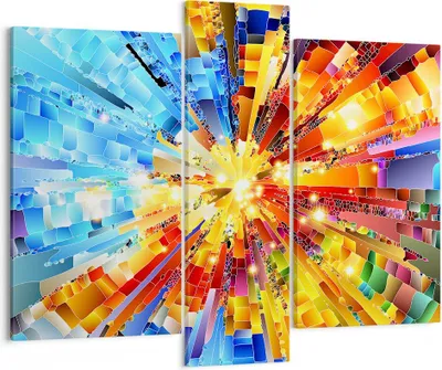 Produktbild von Bild auf Leinwand - Leinwandbild - Abstraktion modern - 95x80cm - Wand Bild - Wanddeko - Wandbilder - Leinwanddruck - Bilder - Kunstdruck - Wanddekoration - Leinwand bilder - Wandkunst - CB95x80-3982