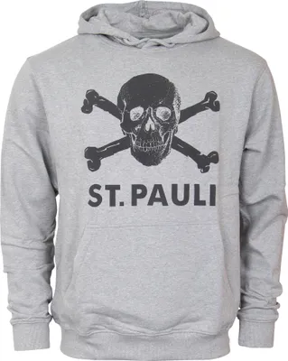 Produktbild von FC St. Pauli - Kapuzenpullover Totenkopf - grau