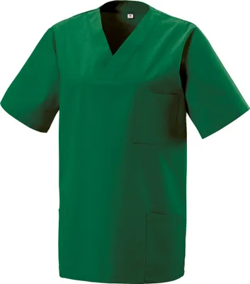 Produktbild von Medizinischer Schlupf-Kasack, Uni, kurzarm, V-Ausschnitt, für Klinik, Pflege, Praxis