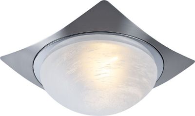 Deckenlampe, Chrom, Glas, silber, B 26 cm