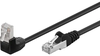 Zdjęcie produktu dla Goobay 94186, 0,5 m, Cat5e, F/UTP (FTP), RJ-45, RJ-45, Czarny