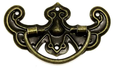 Produktbild von 30 Griffe 28x44mm bronze für Schubladen, Schranktüren, Schatullen und mehr