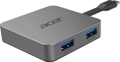 Image de ACER Acer 4-in-1 Type-C Dongle Wired USB 3.2 Gen 1 (3.1 Gen 1) Type-C Silver
