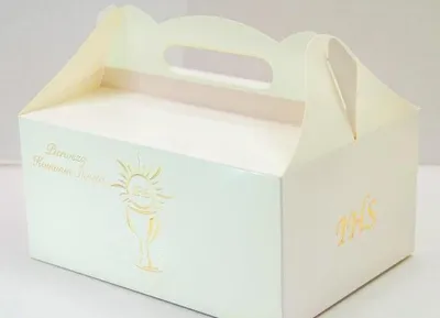Zdjęcie produktu dla pudełka na ciasto 10szt KOMUNIA 19x14cm  8237