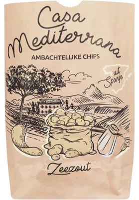 Obrázok produktu pre Čipsy Casa Mediterrana s morskou soľou, 150 g - chrumkavé zemiakové lupienky