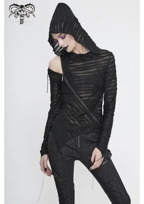 Produktbild von Devil Fashion Langarm Top - Shadow Wraith XL
